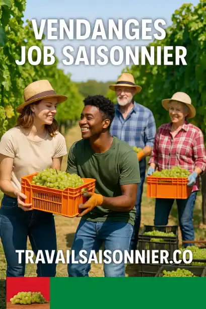 Emploi saisonnier vendangeur en France : régions, contrat vendanges et paie