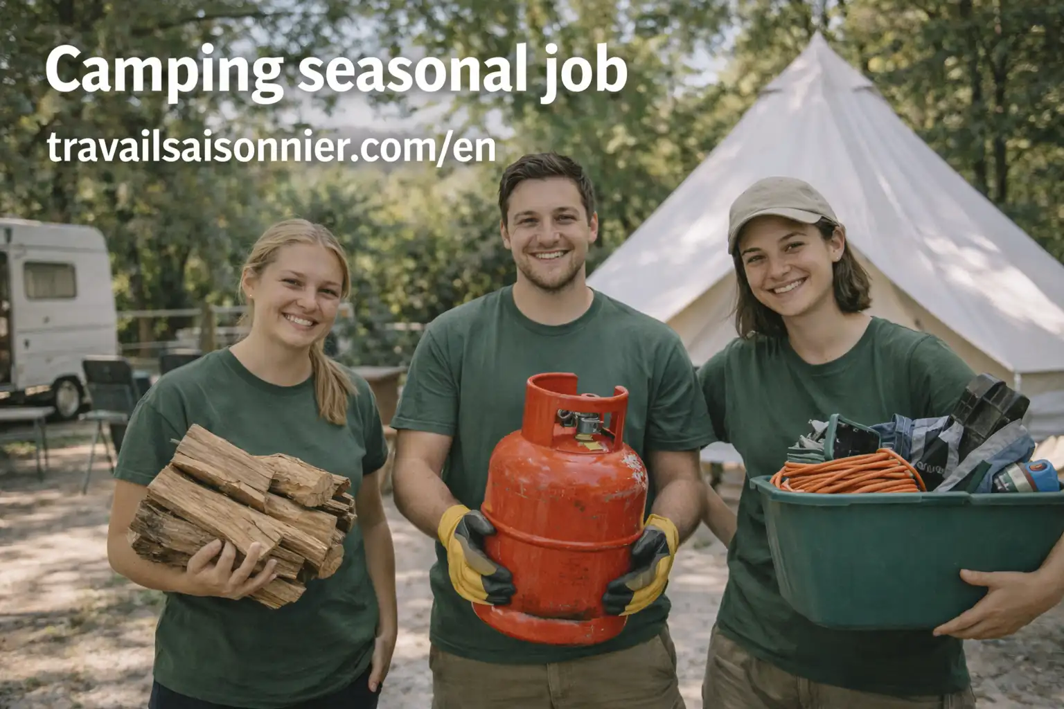 CAMPING SEASONAL JOB IN CAMPSITE