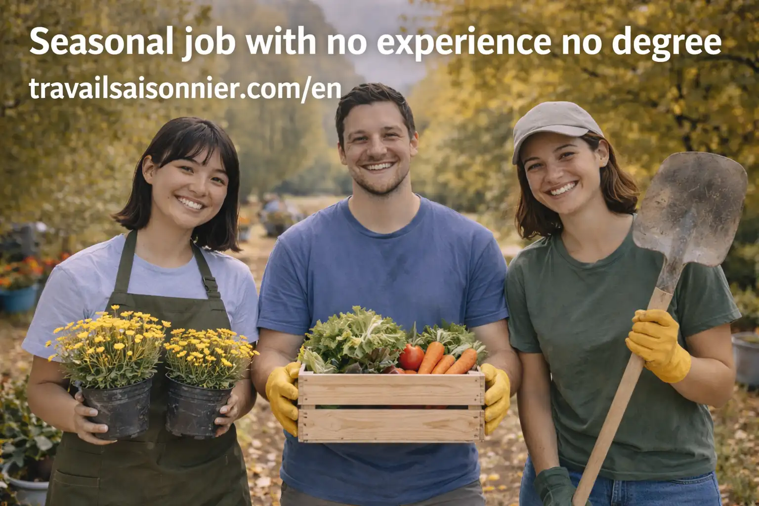 NO EXPERIENCE OR DEGREE REQUIRED SEASONAL JOB