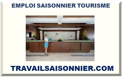 EMPLOI SAISONNIER TOURISME 